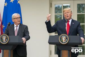 Юнкер (ліворуч) і Трамп обговорювали торговельні відносини між ЄС та США