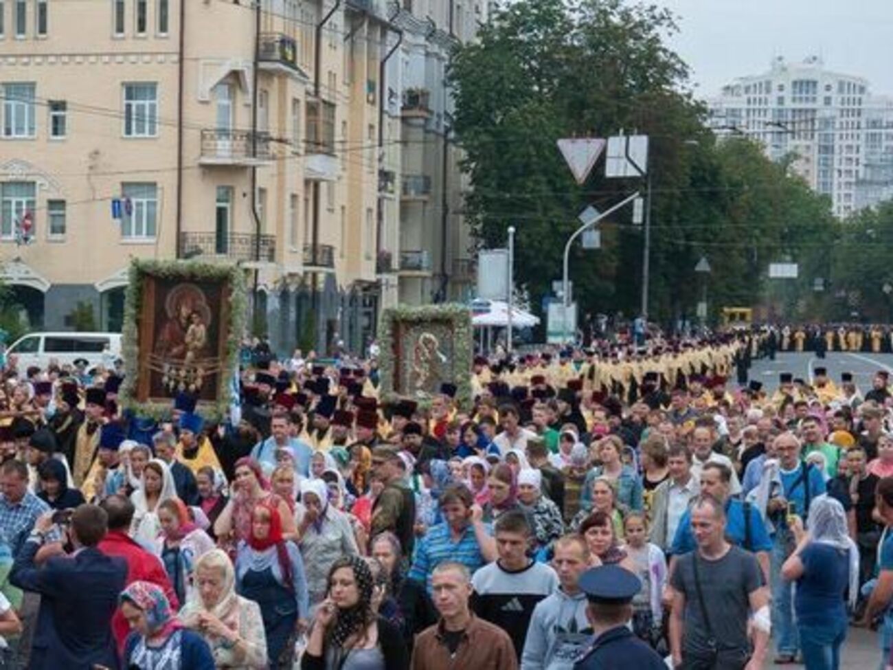 Обстановка в центре Киева спокойная