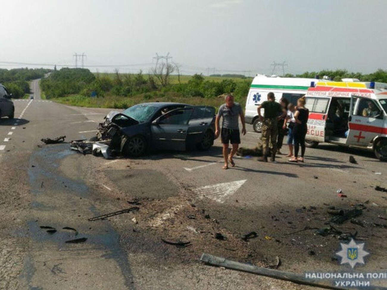 Два автомобілі зіткнулися приблизно о 10 ранку на трасі Горлівка &ndash; Бахмут