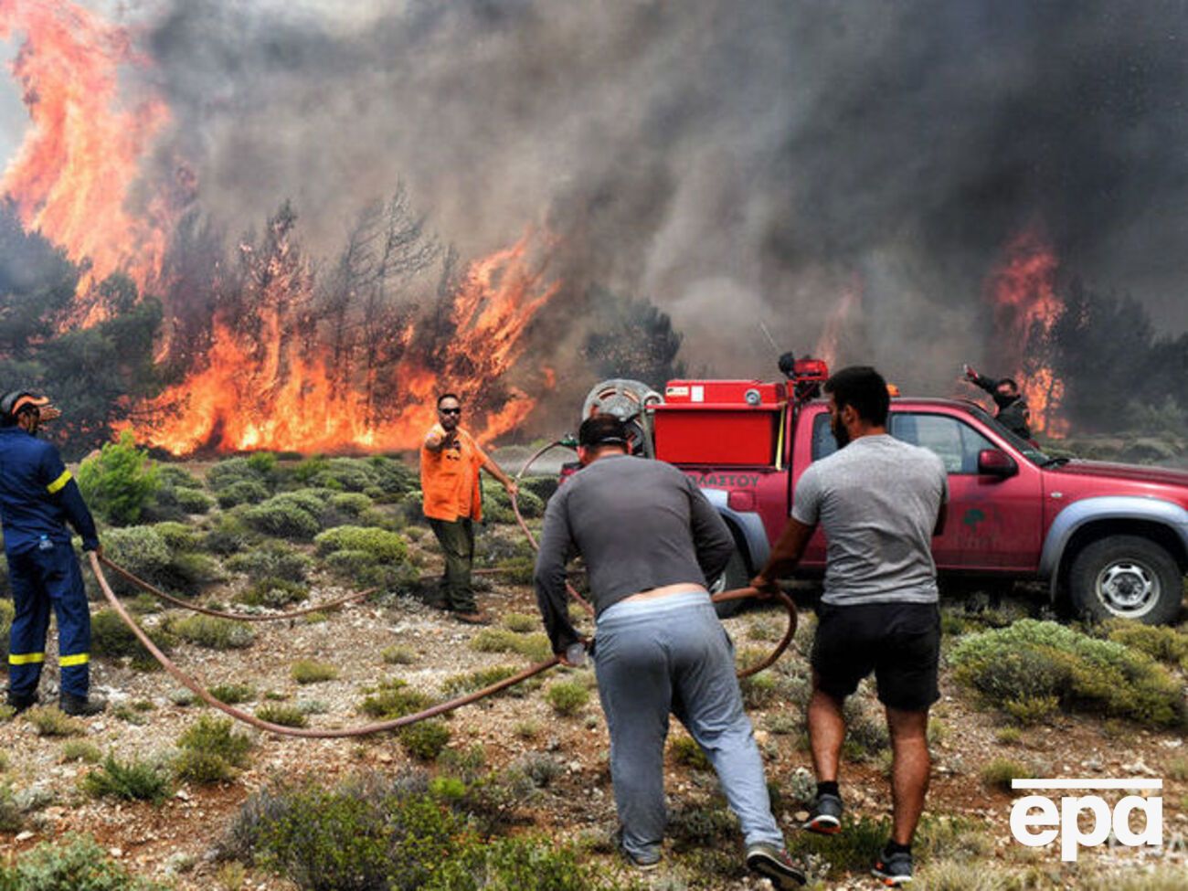 Масштабні лісові пожежі в Греції почалися 23 липня