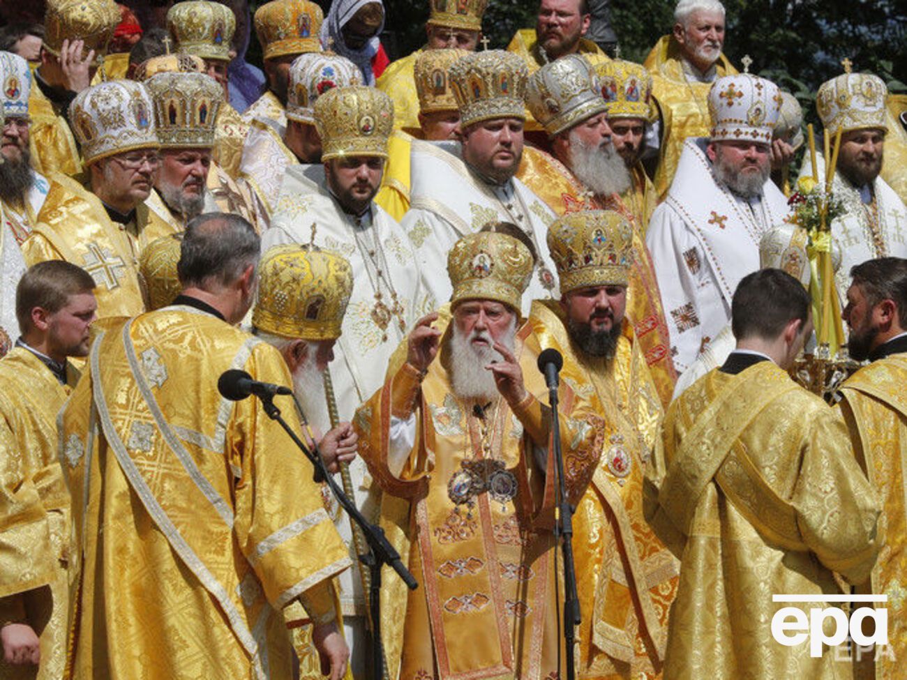 На Владимирской горке в Киеве прошел молебен по случаю праздника