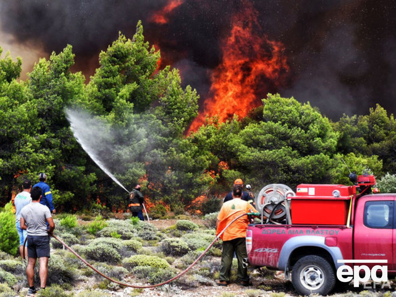 Влада Греції вважає, що загоряння почалося після умисних дій