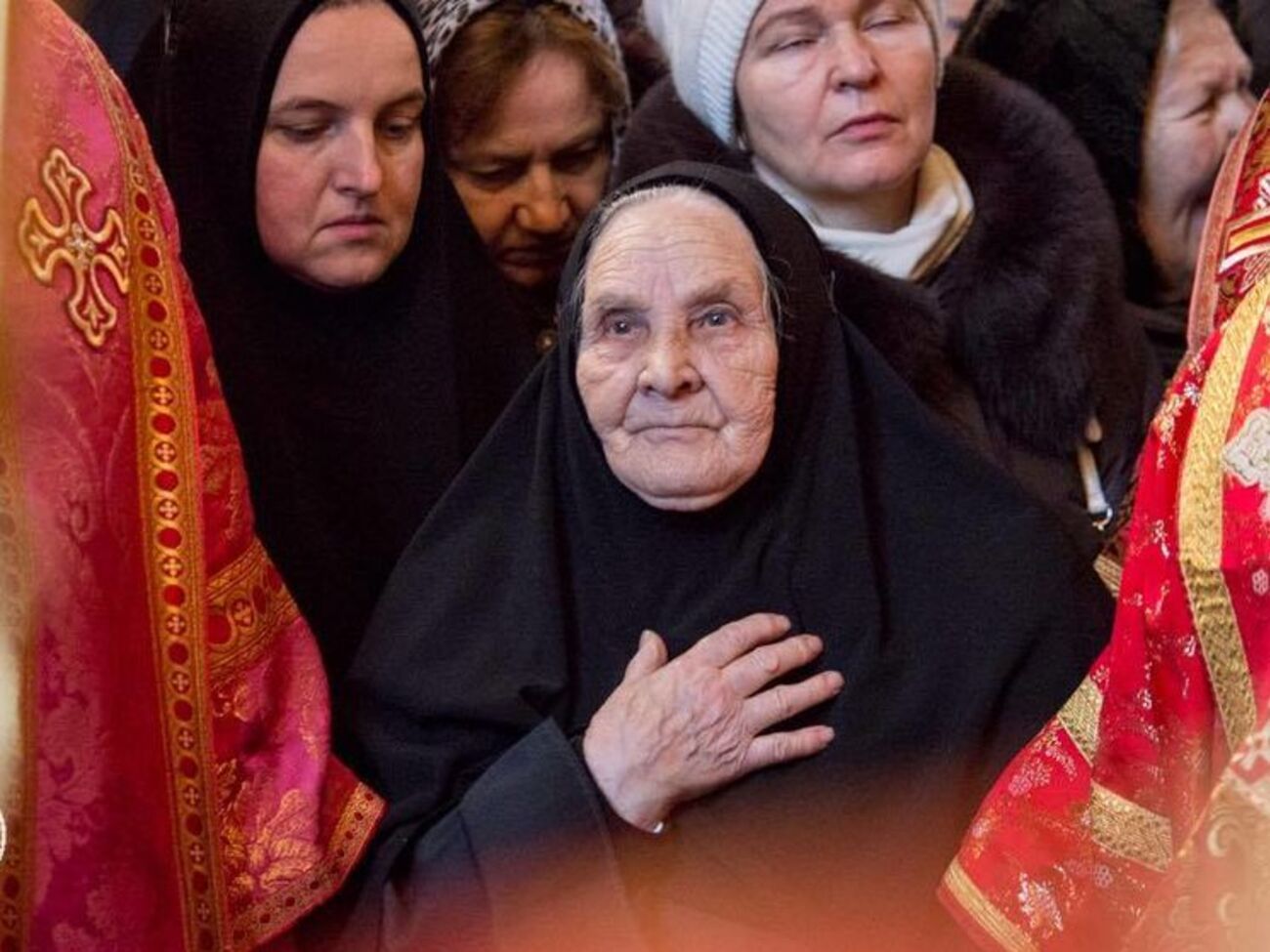 Монахине Варваре (в центре) было 90 лет