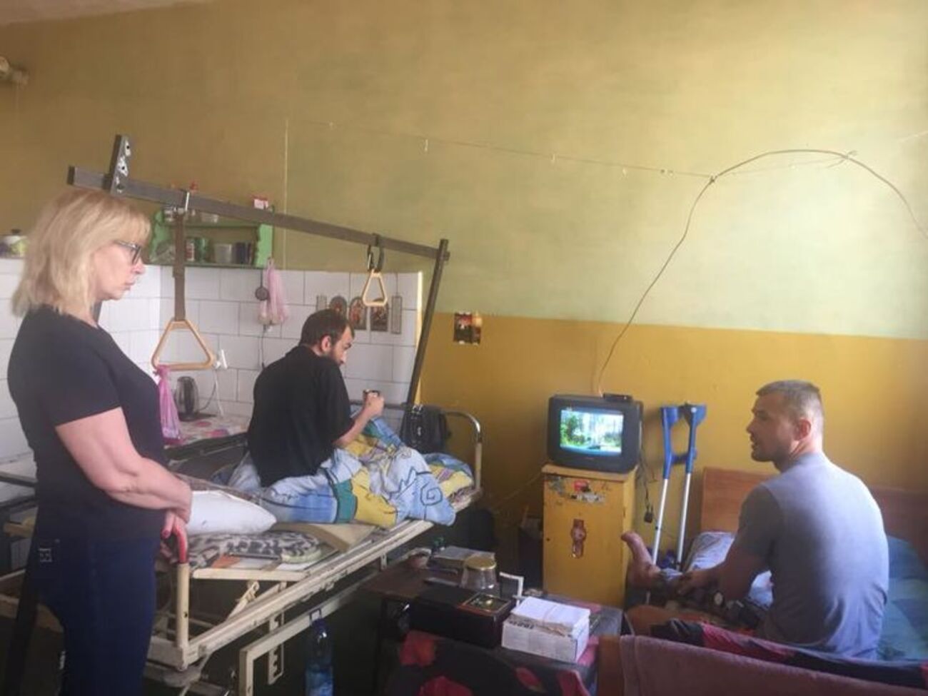 Денисова посетила Седикова (справа) 30 июля