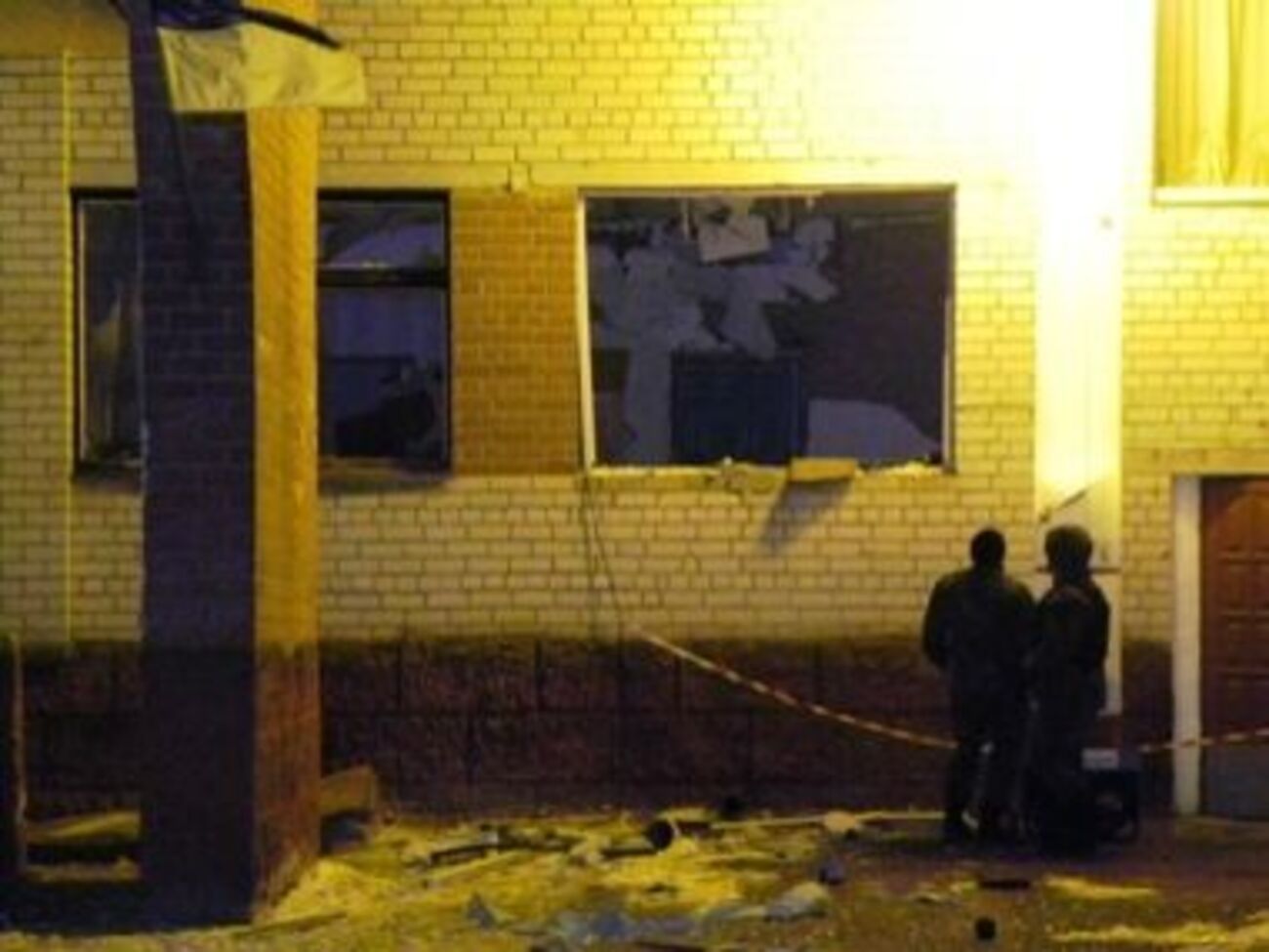 Гранатомет сработал в школе в Репках 18 февраля 2015 года