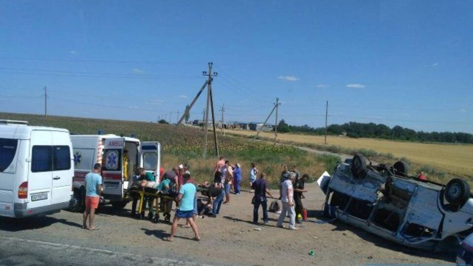 Авария произошла возле села Каменское