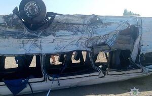 По данным полиции, в салоне микроавтобуса было около 20 человек