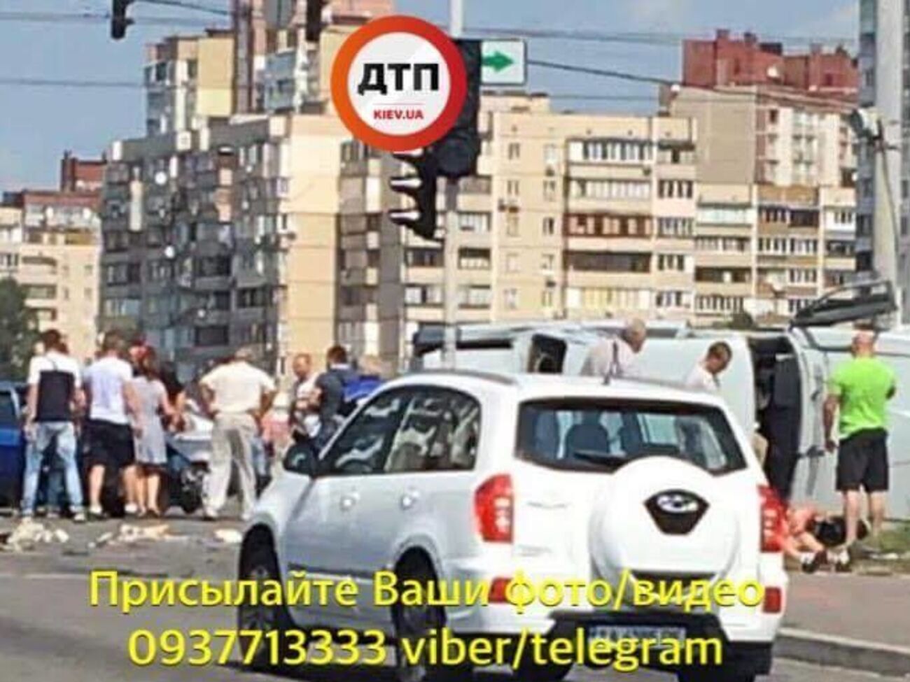 Все пострадавшие в результате аварии в Киеве оказались пассажирами столкнувшихся автомобилей