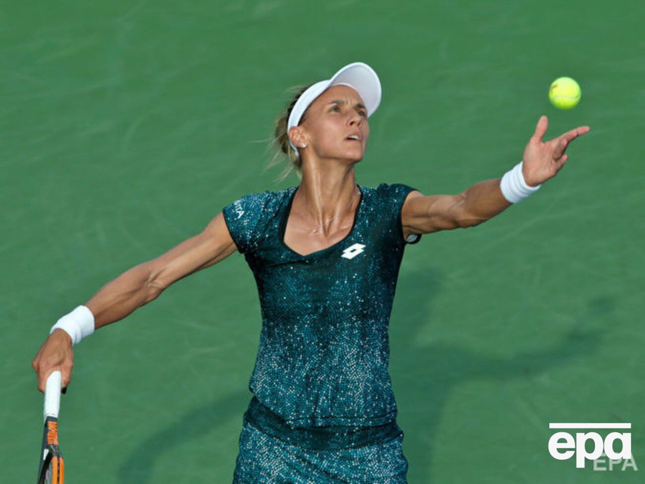 В матче против Халеп Цуренко (на фото) подвела подача