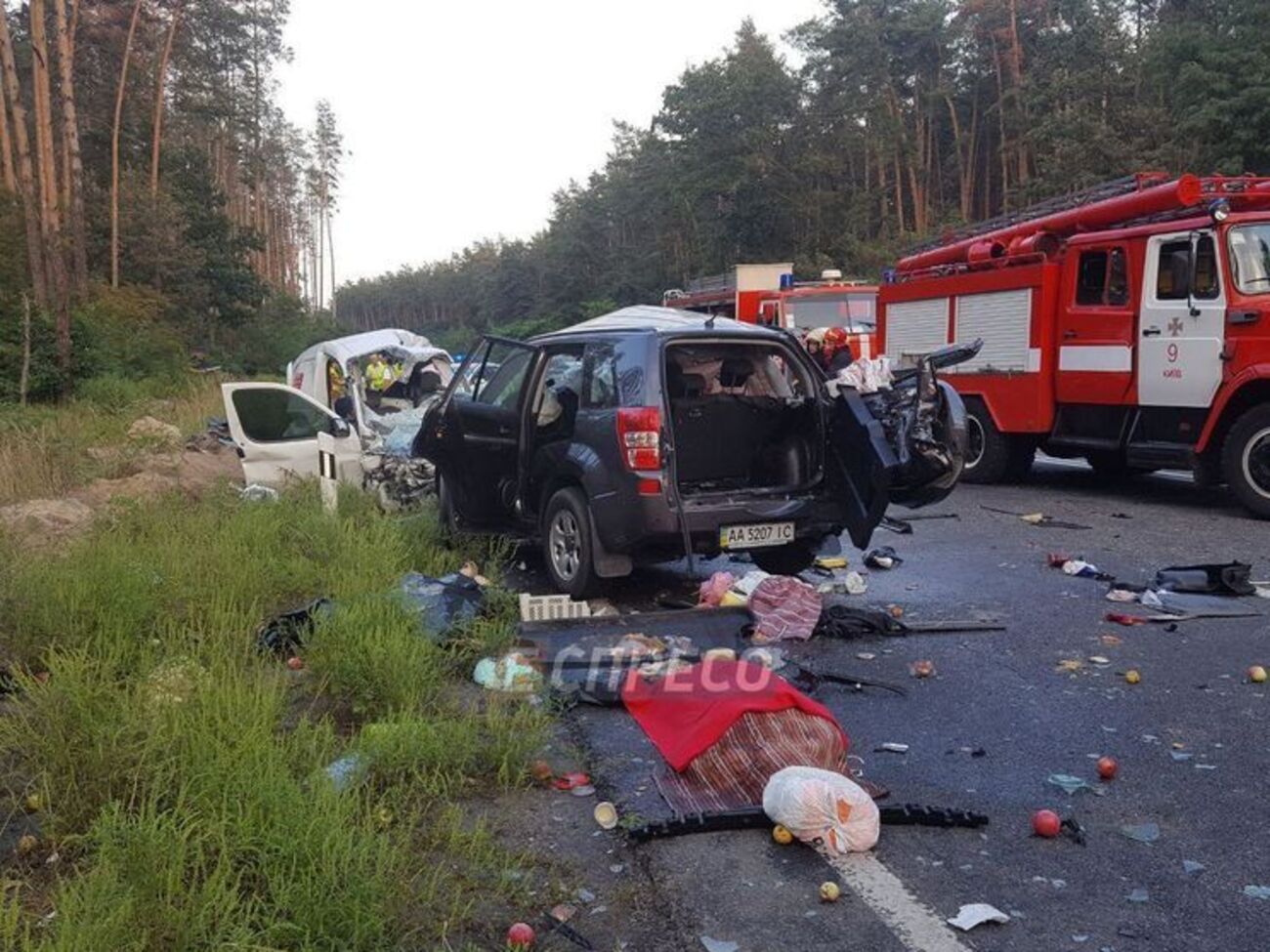 Аварія сталася на Новоірпінській трасі