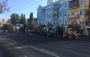 Улицу Антоновича в Киеве подтопило 18 августа