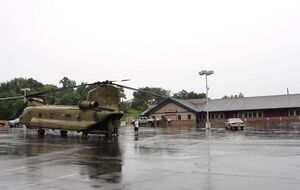 Вертолету пришлось сесть у бара