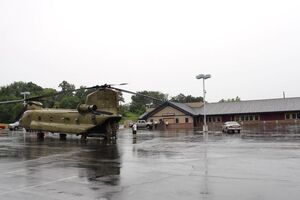 Вертолету пришлось сесть у бара