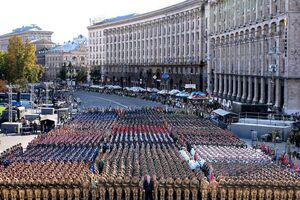 В Киеве прошла генеральная репетиция парада ко Дню Независимости Украины. Фоторепортаж