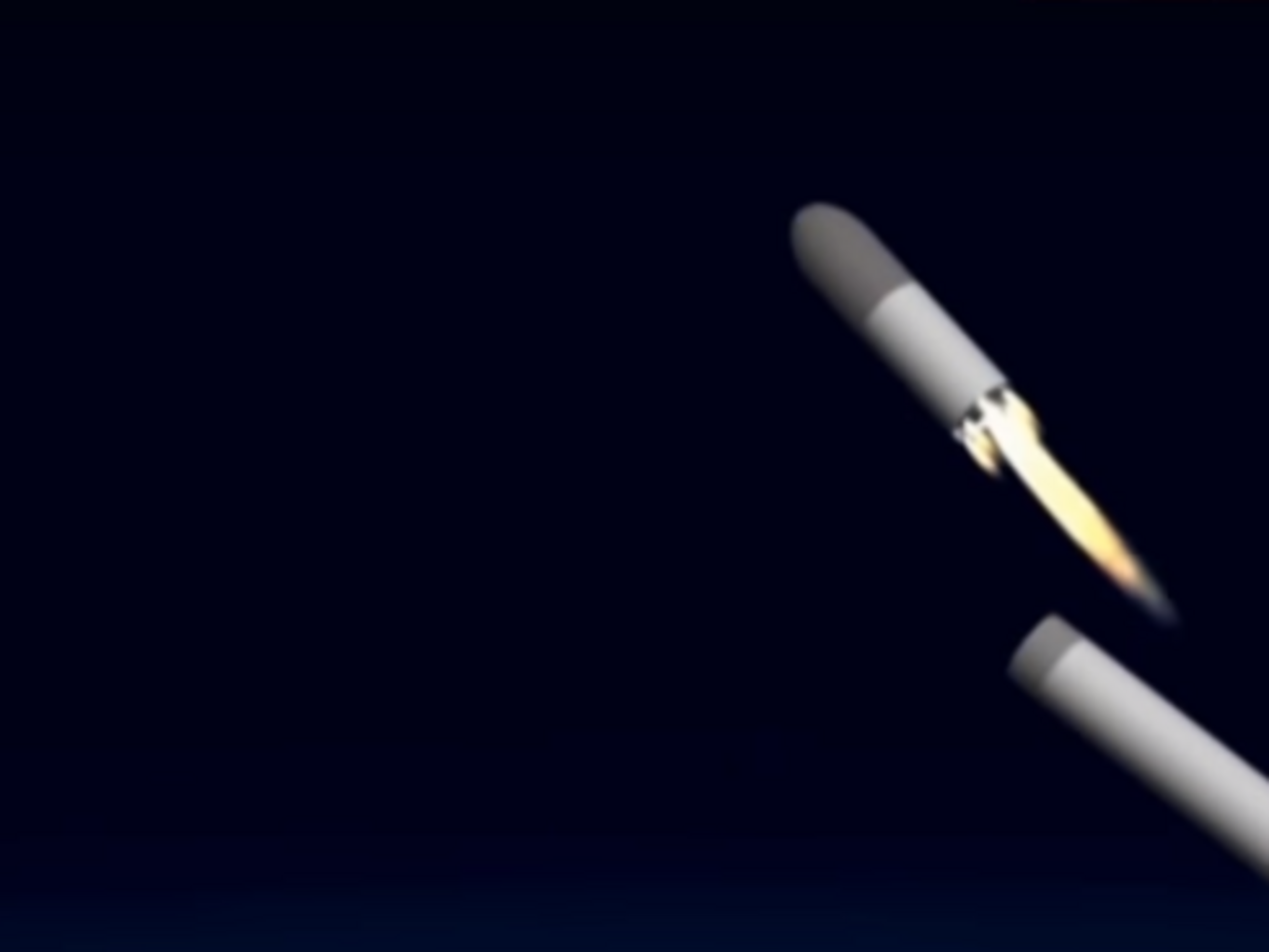 По замыслу авторов российского пропагандистского видеоролика, ракета "Сармат" поражала цель на территории США