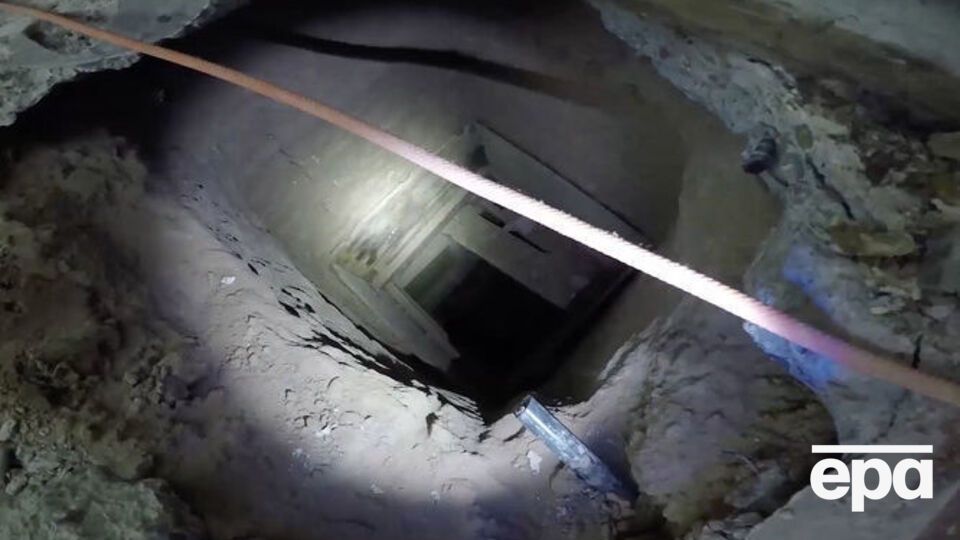 Туннель был вырыт на глубине около семи метров