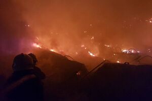 Более 50 спасателей тушат пожар на "Новой почте"