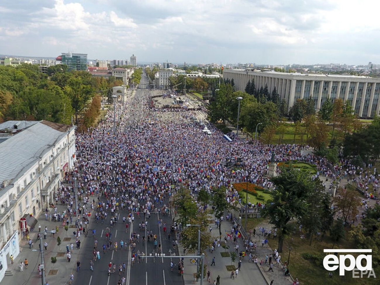 В Кишиневе 26 августа прошла массовая акция протеста