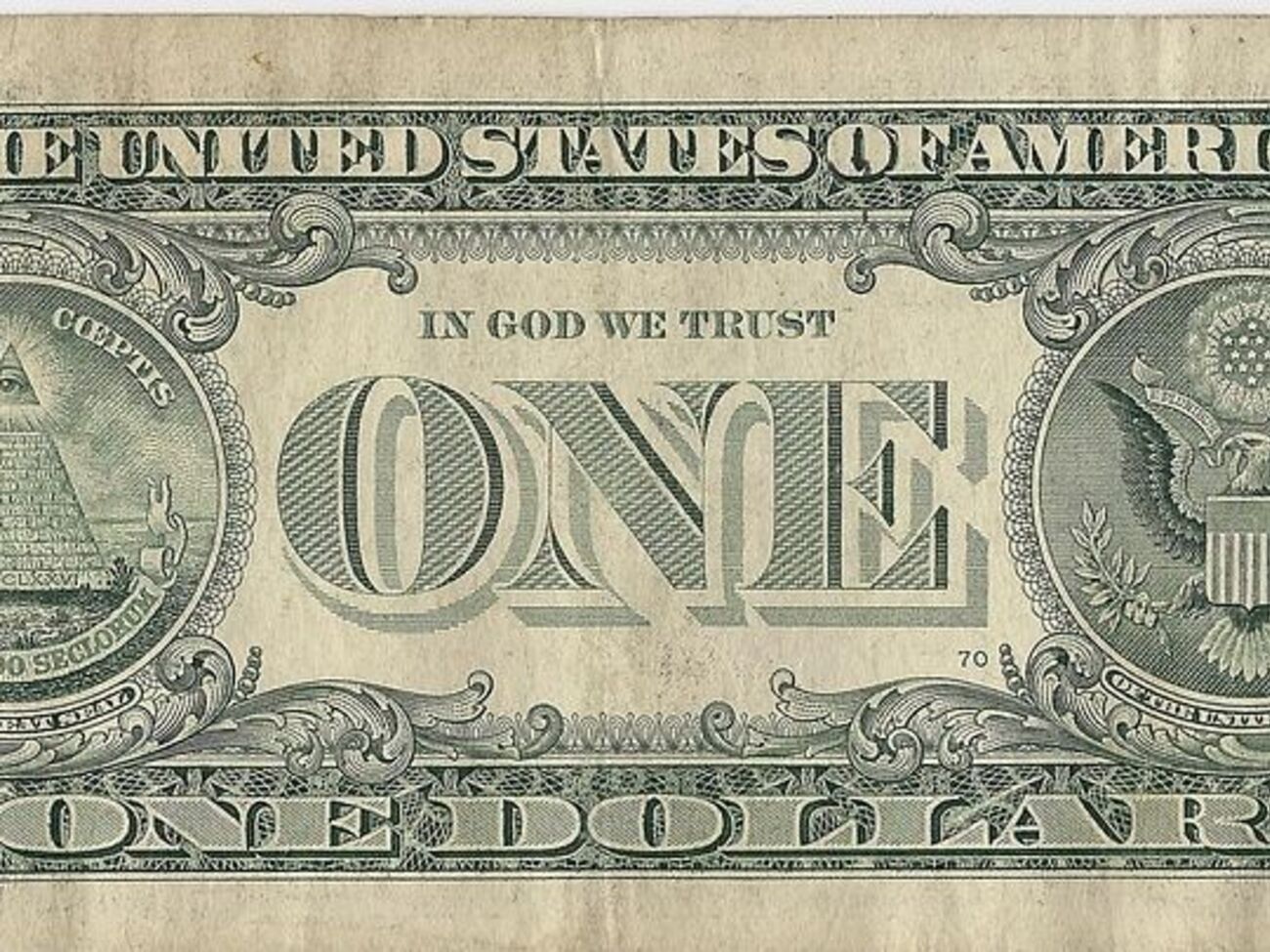Фразу In God We Trust печатают на долларах с 60-х годов прошлого века