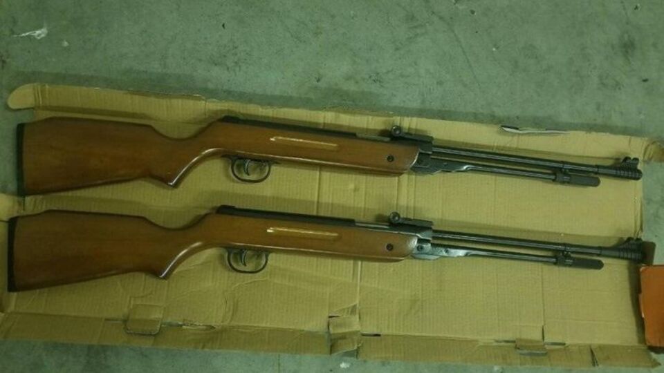 Гвинтівки виявили в багажному відділенні авто серед особистих речей українця
