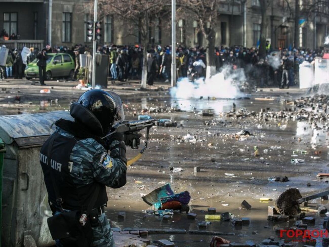 Массовые протесты в Киеве проходили в начале 2014 года