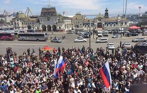После оглашения результатов выборов в Приморье начались акции протеста