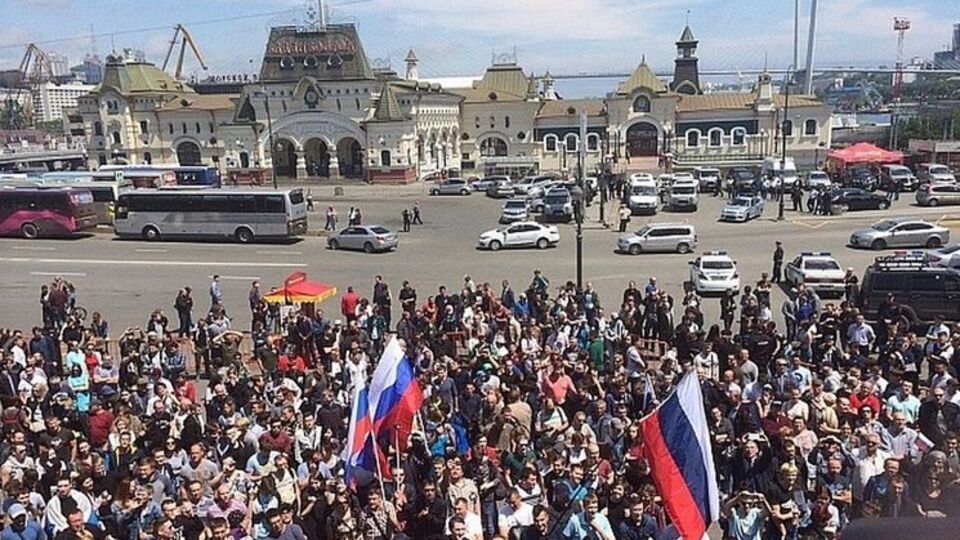 Після оголошення результатів виборів у Примор'ї почалися акції протесту