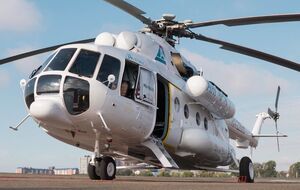 Вертолет выполнял геологоразведку