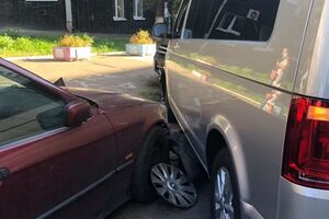 Конфликт у здания САП привел к ДТП