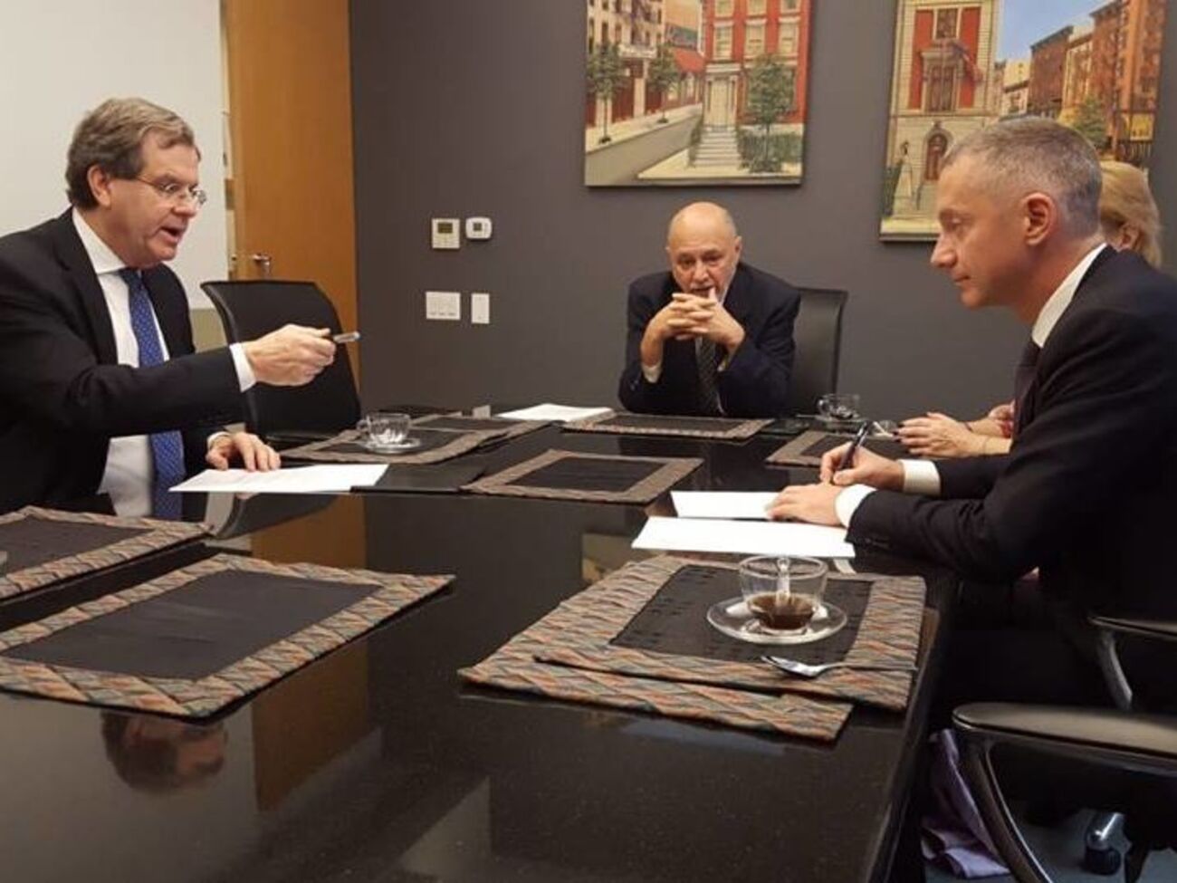 Lozhkin (on the right) was elected president of the Jewish Confederation of Ukraine in May 2018