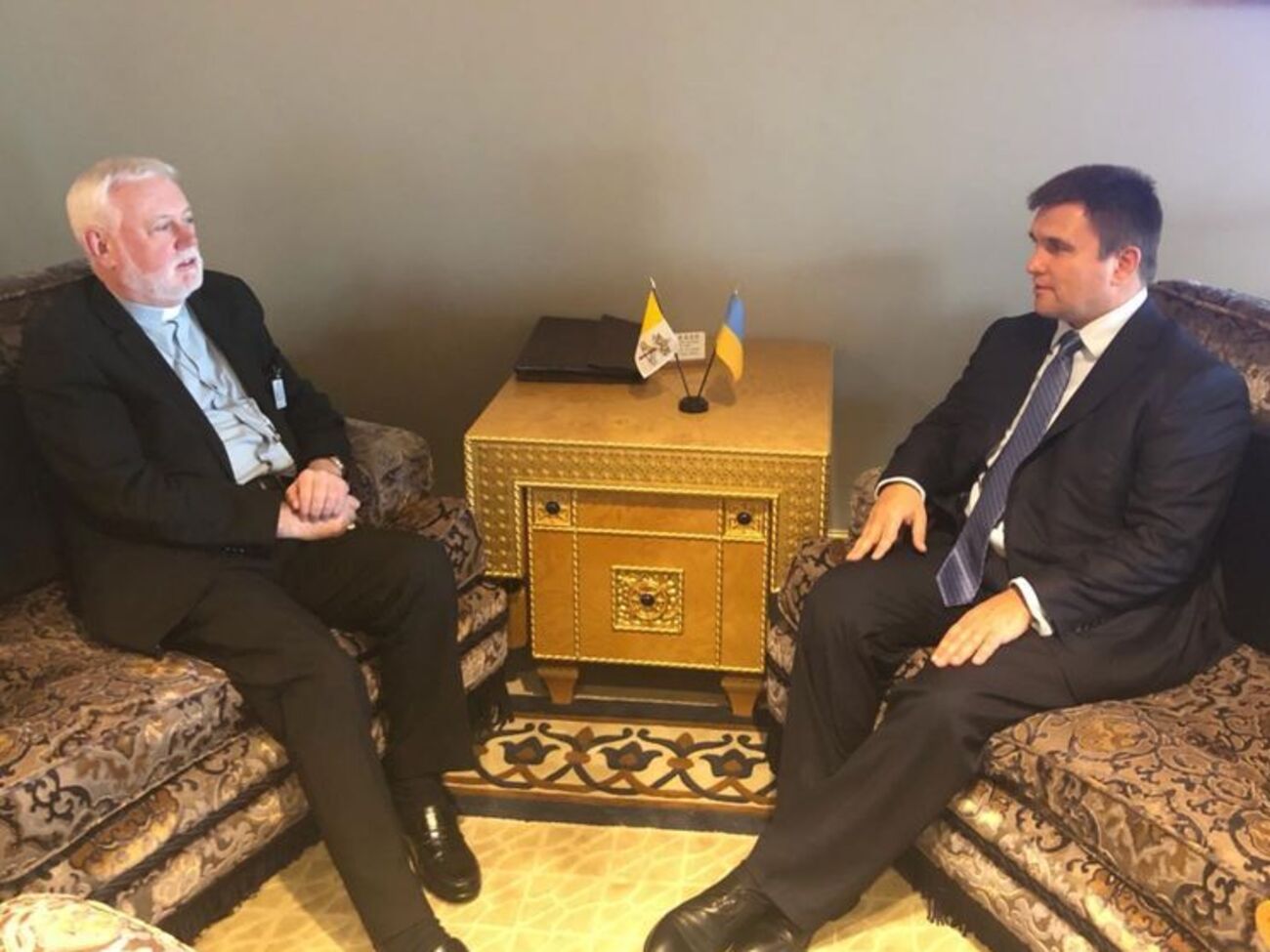 Встреча секретаря по межгосударственным отношениям Святого престола Пола Ричарда Галлахера и министра иностранных дел Украины Павла Климкина состоялась 25 сентября
