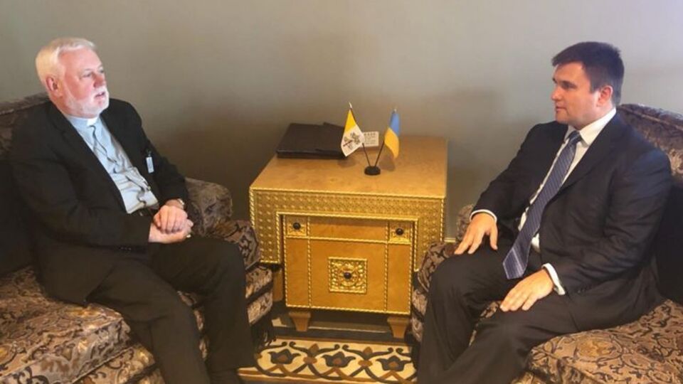 Встреча секретаря по межгосударственным отношениям Святого престола Пола Ричарда Галлахера и министра иностранных дел Украины Павла Климкина состоялась 25 сентября