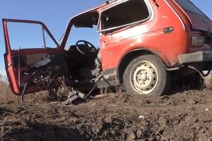 Автомобіль "Нива", в якому їхали бойовики