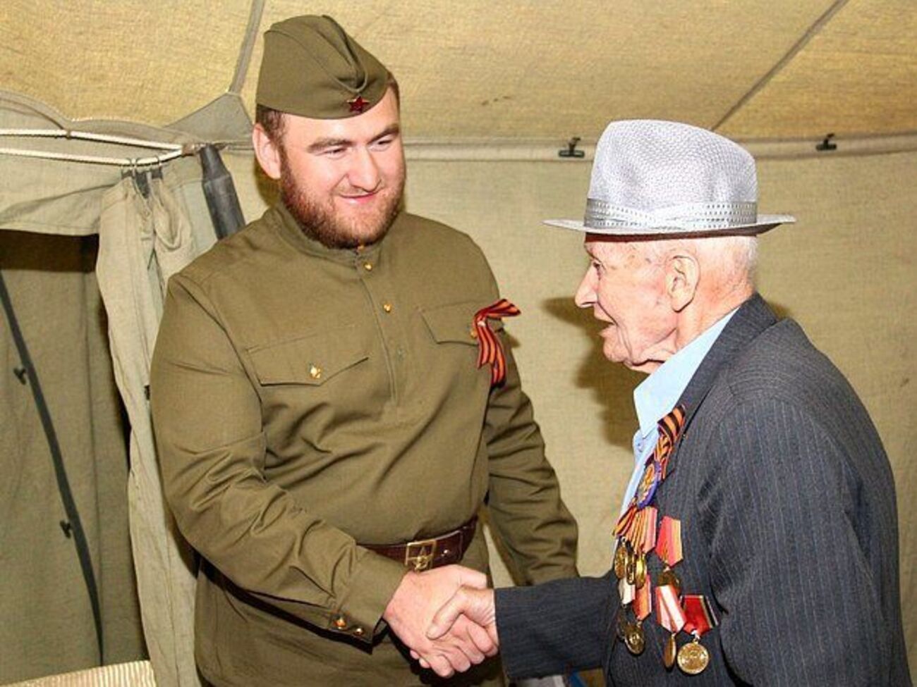 Арашуков на торжественном приеме ветеранов Второй мировой войны