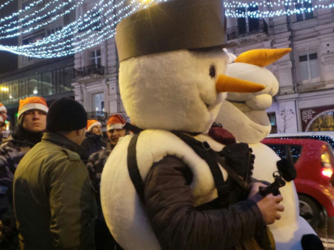 "Национальные дружины" прошли по Киеву в день рождения Бандеры