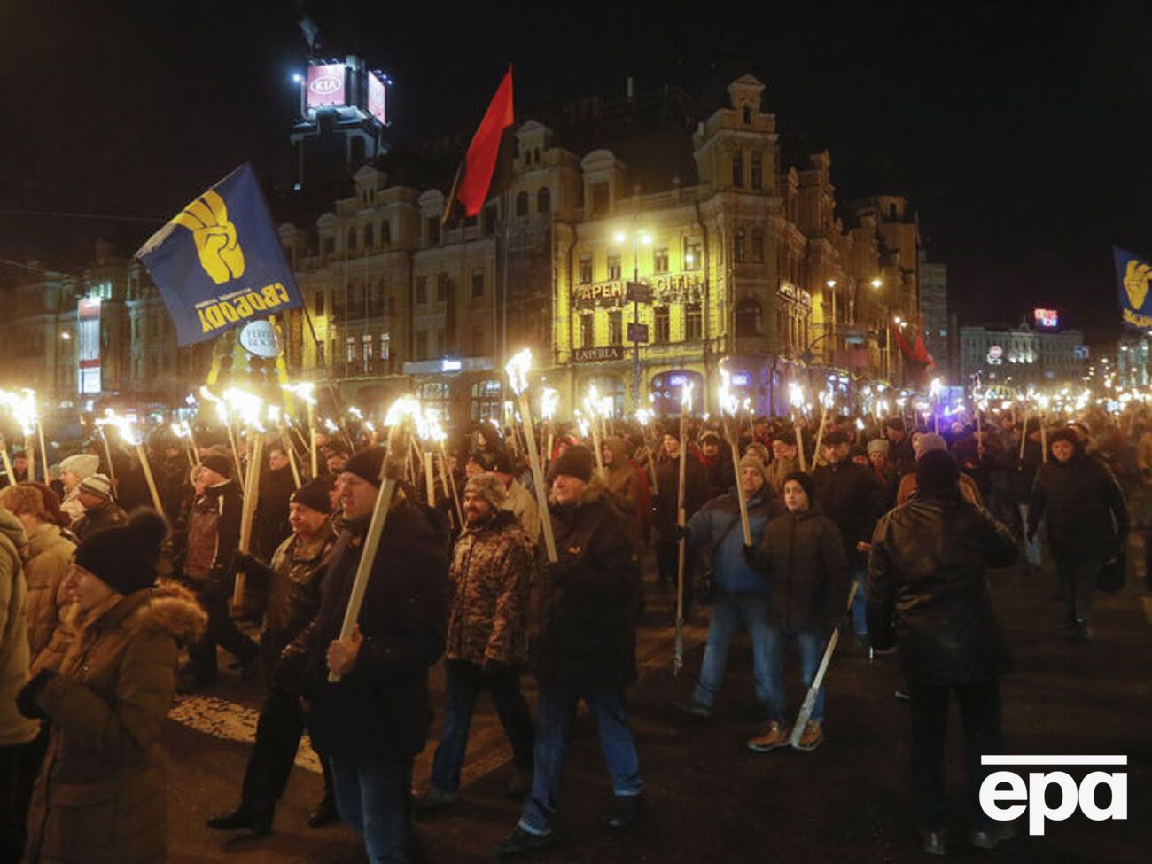 В Киеве прошло шествие в честь дня рождения Бандеры. Фоторепортаж