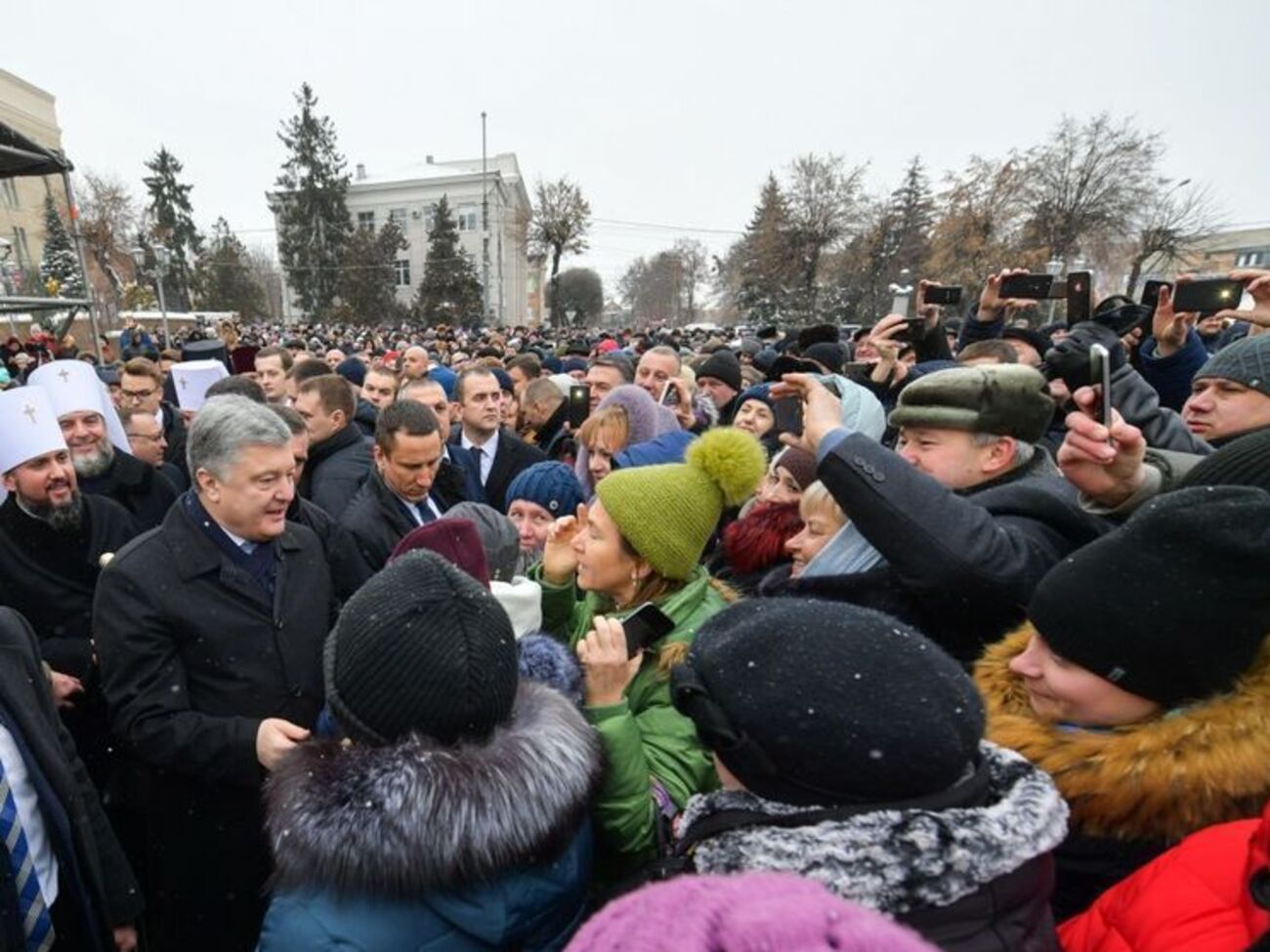13 січня Порошенко прибув у Вінницю на подячний молебень з нагоди отримання томосу про автокефалію ПЦУ