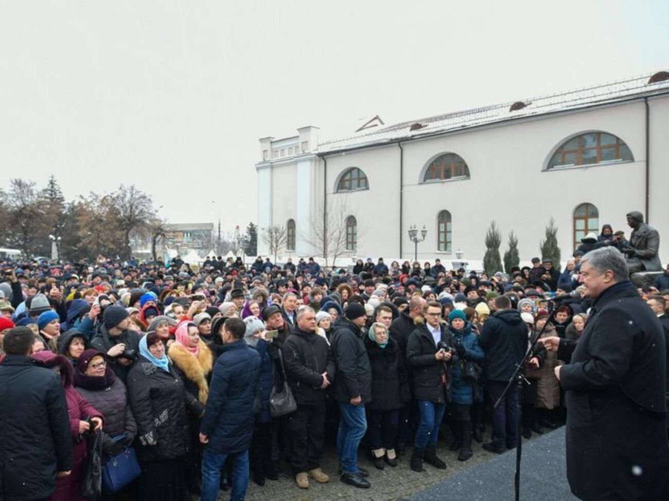 13 января Порошенко прибыл в Винницу на благодарственный молебен по случаю получения томоса об автокефалии ПЦУ