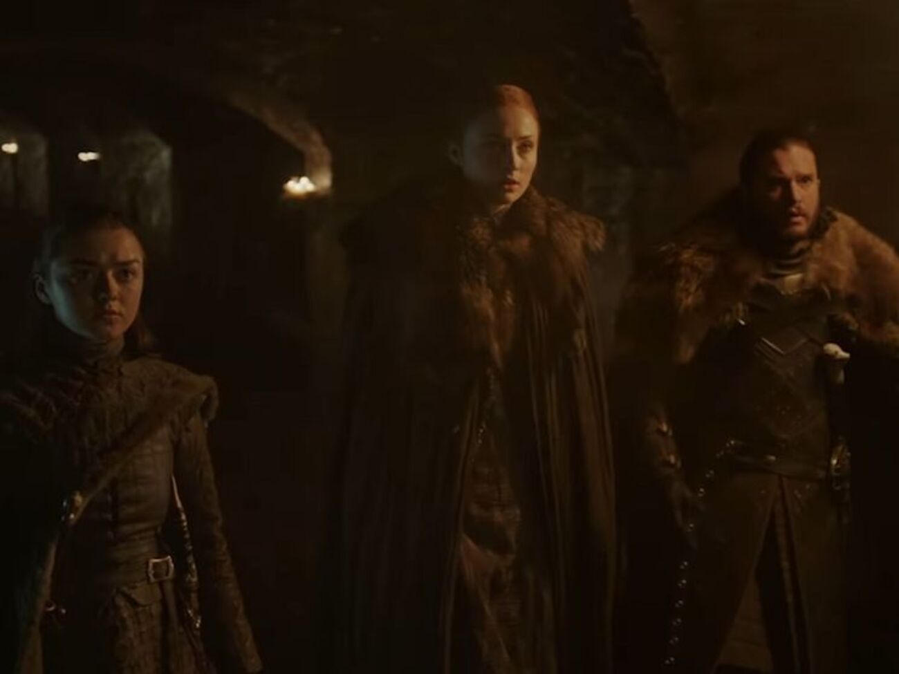В ролике показаны представители династии Старков