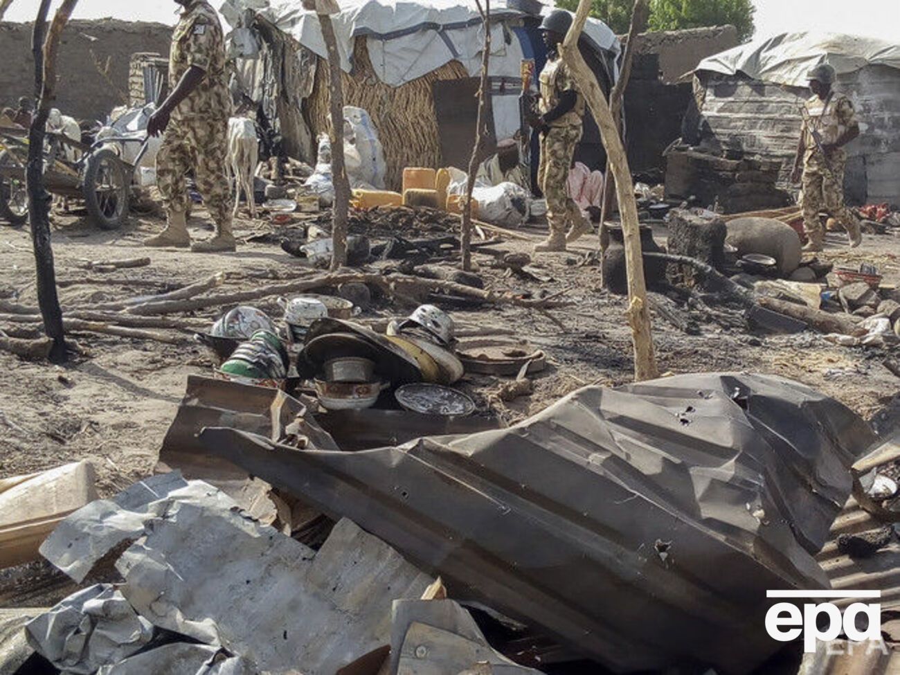 Инфраструктура города частично разрушена