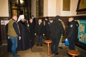 Инцидент произошел вечером 18 января в пристройке перед входом в Спасо-Преображенский собор