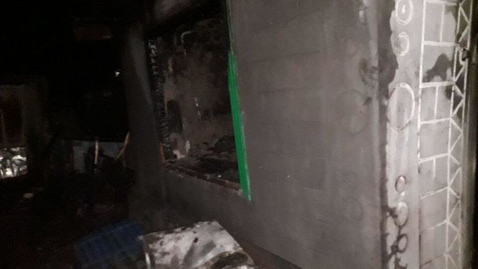 Площадь пожара составила 40 м²