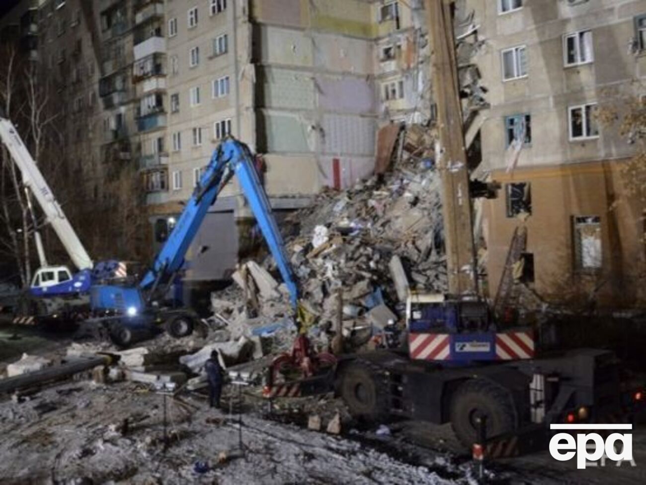 Подъезд обрушился в ночь на 31 декабря