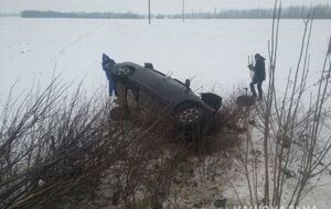 Камеры видеонаблюдения зафиксировали момент ДТП в Николаевской области