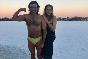 Сумська і Борисюк скупалися в ополонці