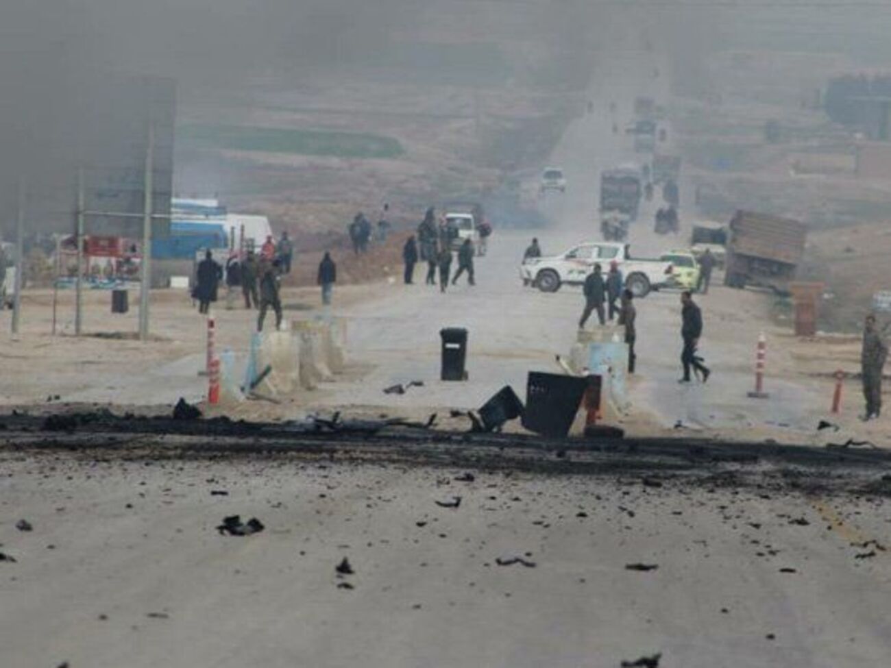 Взрыв прогремел 21 января на контрольно-пропускном пункте, который контролируют курды
