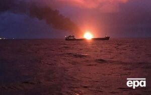 В районе Керченского пролива сгорели два танкера