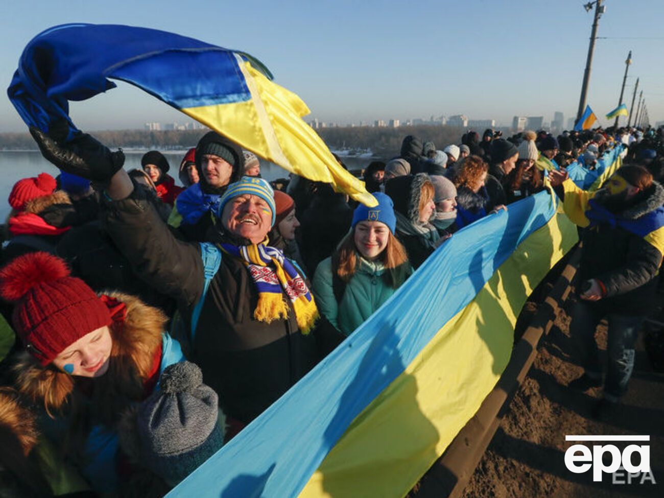 Украинцы отпраздновали День соборности Украины