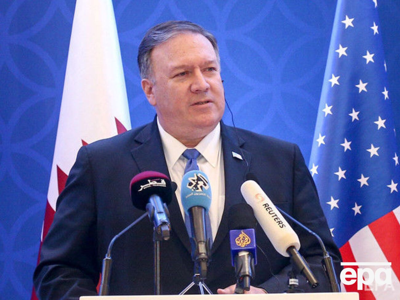 Помпео (на фото) заявил, что США приветствуют санкции против причастных к отравлению Скрипалей