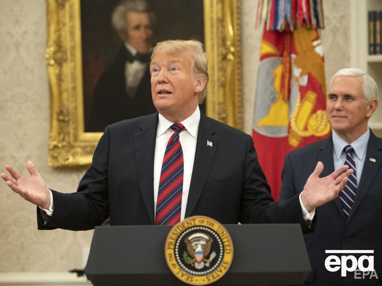 Трамп: Ми, як і раніше, покладаємо на нелегітимний режим Мадуро пряму відповідальність за будь-які загрози, які він може становити для безпеки венесуельського народу